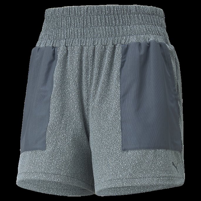 Konsept Strikket Mesh Treningsshorts For Kvinner Mørk Skifer Puma På Salg