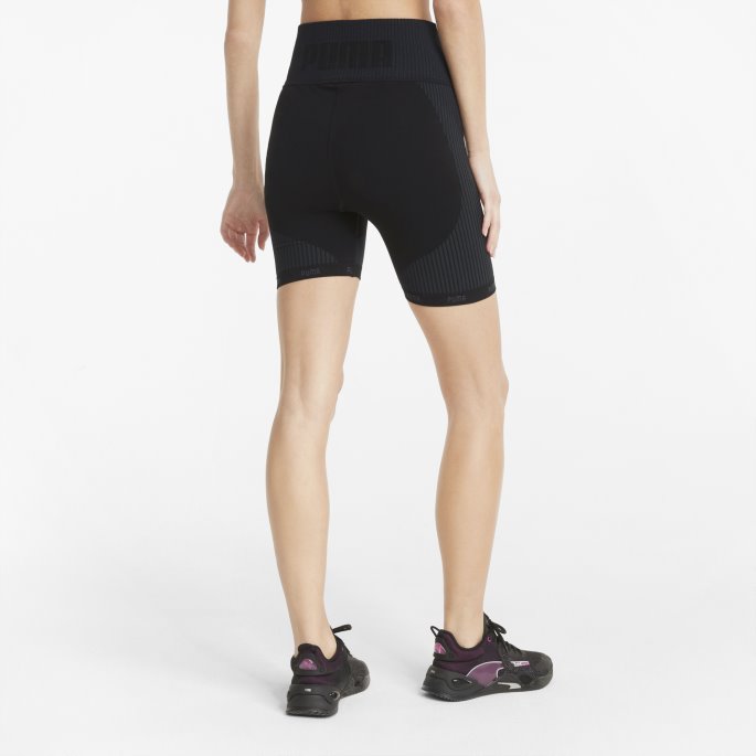 Puma På Tilbud Formstrikkede 5" Treningsshorts For Kvinner Svart-asfalt