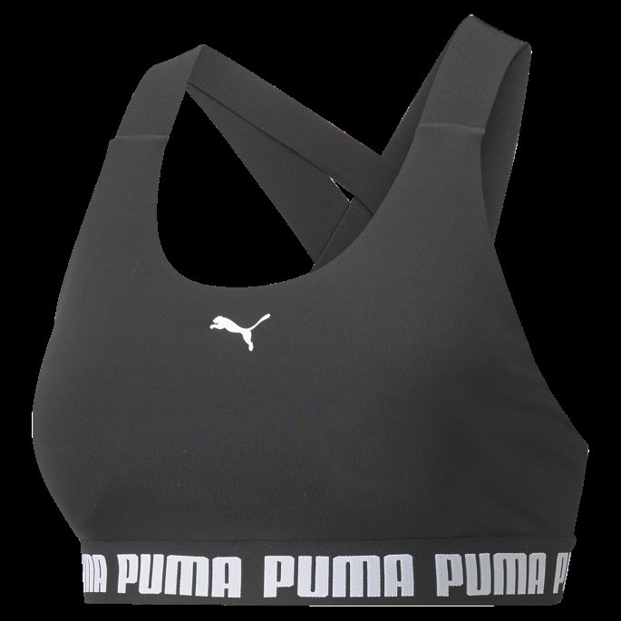 Svart Feel It Mid-impact Trenings-bh For Kvinner Puma På Salg