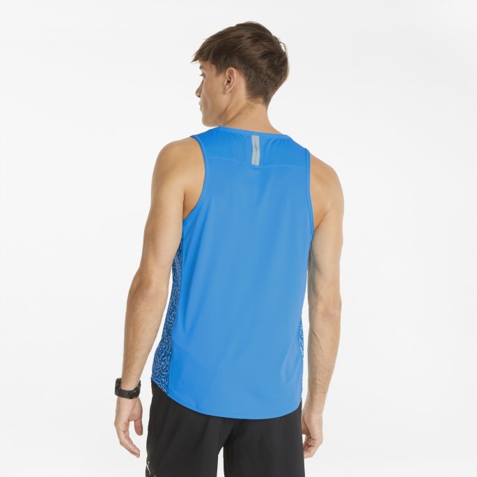 Puma På Salg Grafisk Trykt Menns Løpende Singlet Havdykk