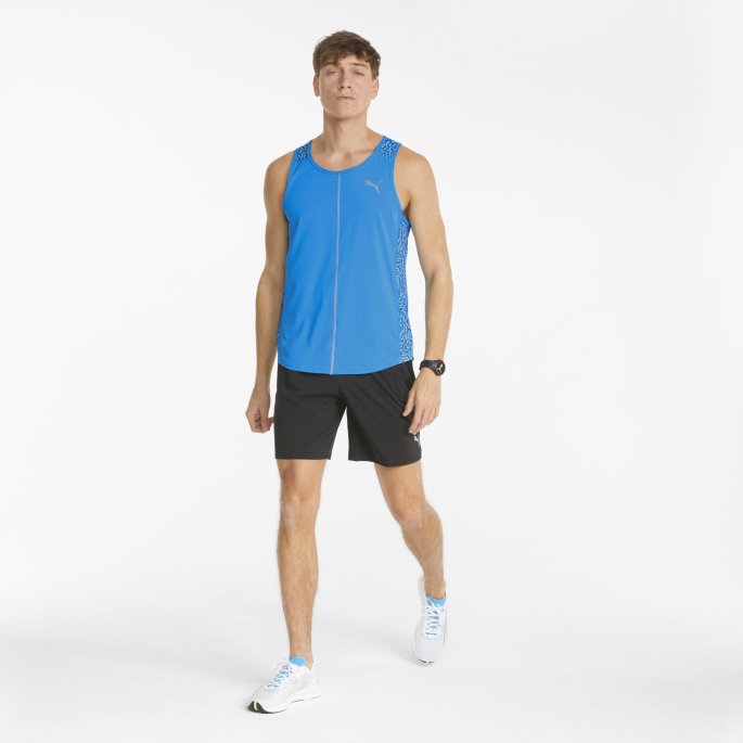 Puma På Salg Grafisk Trykt Menns Løpende Singlet Havdykk