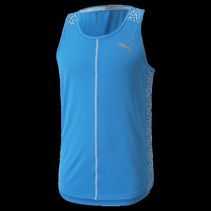 Puma På Salg Grafisk Trykt Menns Løpende Singlet Havdykk