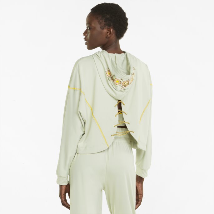 Spring Moss Puma På Tilbud X Frida Kahlo Full Glidelås Trenings-hettegenser For Kvinner