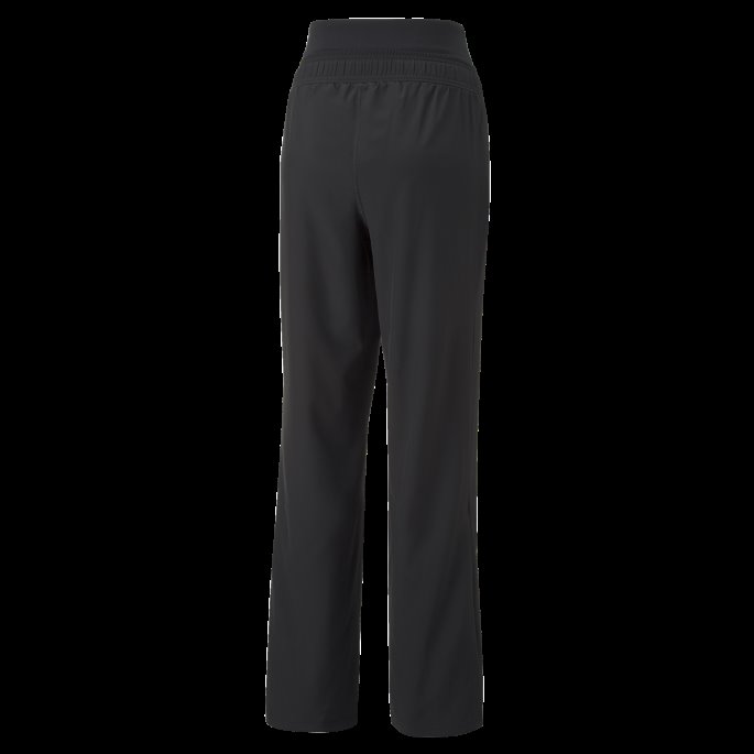 Puma På Tilbud Svart Modest Activewear Treningsbukser For Kvinner Med Brede Ben