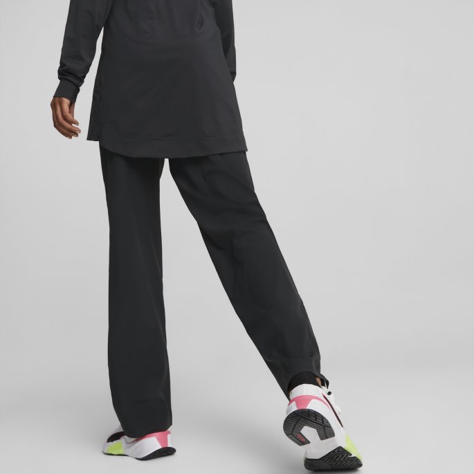 Modest Activewear Wide Leg Treningsbukser Kvinner Svart Puma På Tilbud