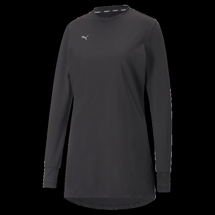 Beskjeden Activewear Langermet Treningst-skjorte Kvinner Puma På Tilbud Svart