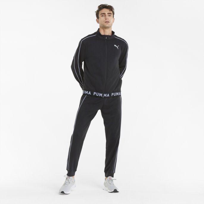 Sort Puma På Tilbud Strikket Treningsbukse For Menn
