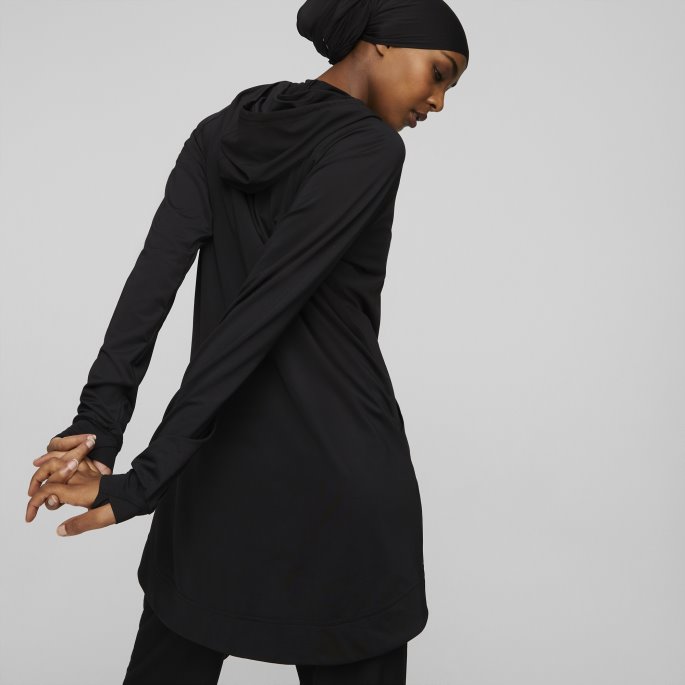 Svart Modest Activewear Trenings-hettegenser For Kvinner Puma På Tilbud