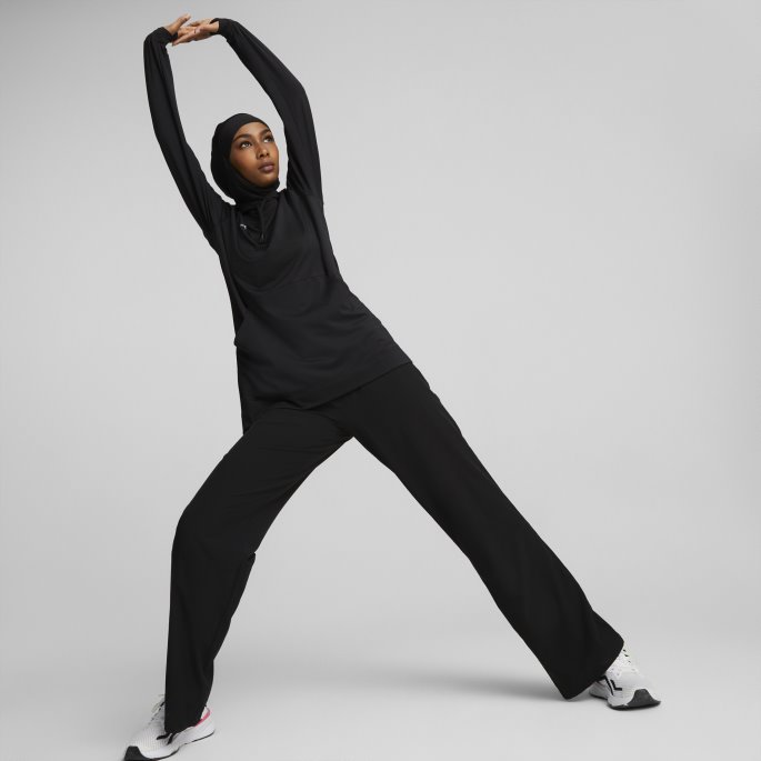 Svart Beskjeden Activewear Trening Hettegenser Kvinner Puma På Tilbud