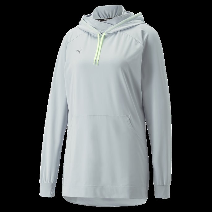 Beskjeden Activewear Trening Hettegenser Kvinner Puma På Tilbud Platina Grå