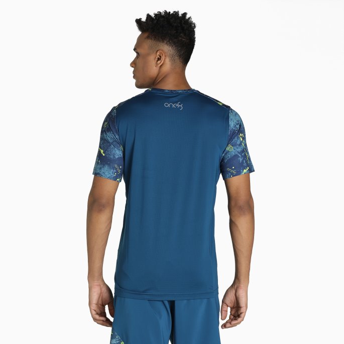 One8 Virat Kohli Aop Active Herre T-skjorte Puma På Tilbud Seiling Blå