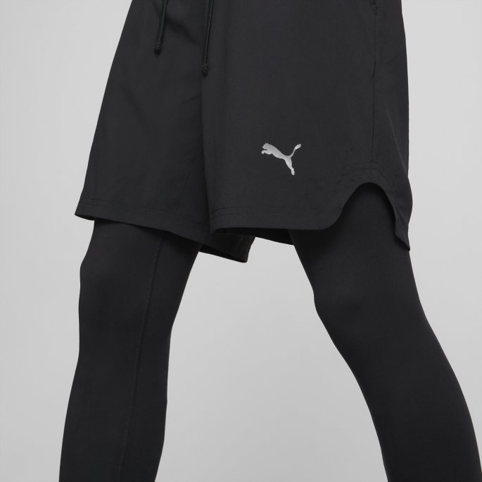 Svart Puma På Tilbud Studio 2-i-1 Treningsshorts For Menn