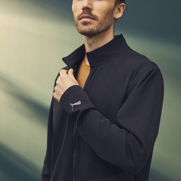 Puma På Tilbud Studio Ultramove Treningsjakke Herre Sort