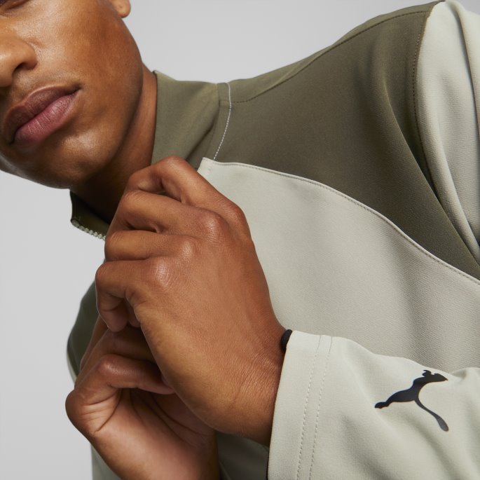 Pebble Grey Puma På Tilbud Studio Ultramove Treningsjakke For Menn