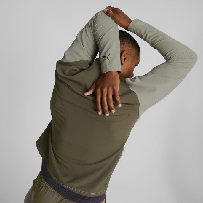 Pebble Grey Puma På Salg Studio Ultramove Treningsjakke Herre
