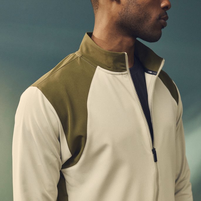 Pebble Grey Puma På Salg Studio Ultramove Treningsjakke Herre