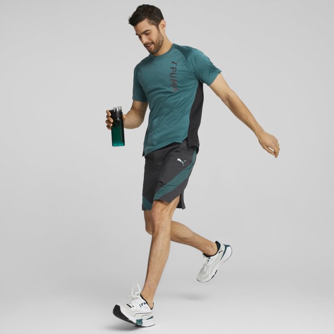 Passform Kortermet Treningsskjorte Herre Varsity Green Puma På Tilbud