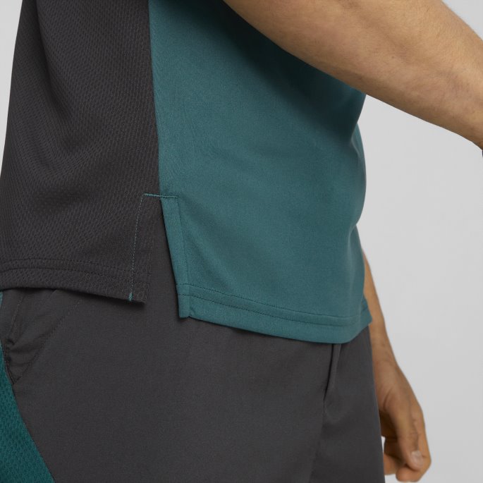 Passform Kortermet Treningsskjorte Herre Varsity Green Puma På Tilbud