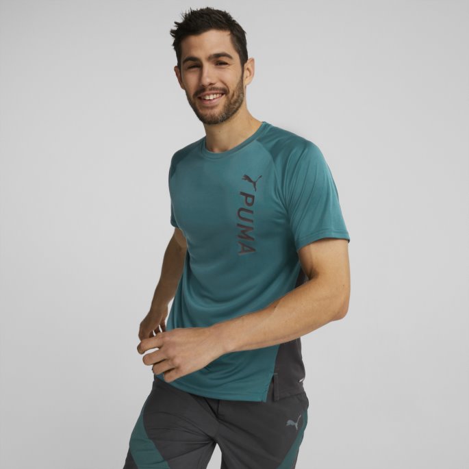 Varsity Green Fit Kortermet Trenings-t-skjorte Herre Puma På Tilbud