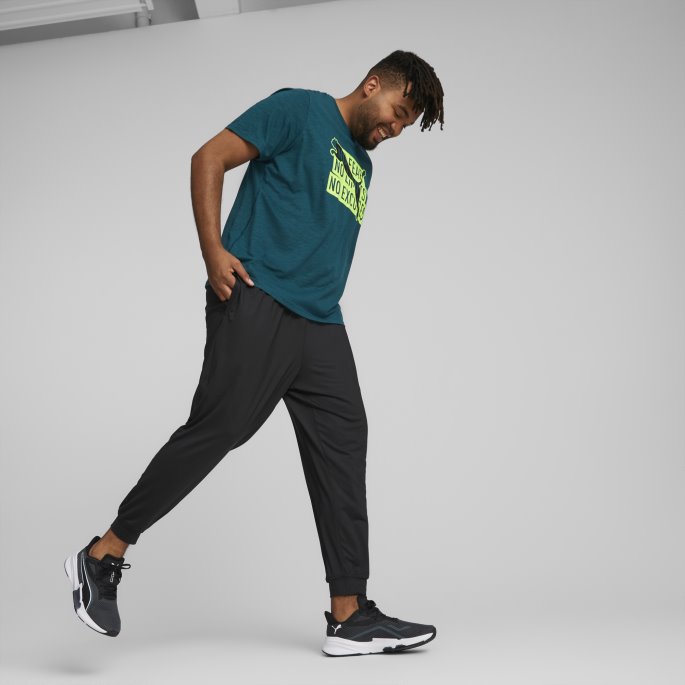 Puma På Tilbud Fit Polyspan Treningsjoggere Menn Svart