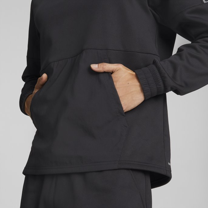 Puma På Tilbud Passform Pwrfleece Menn Trening Hettegenser Svart