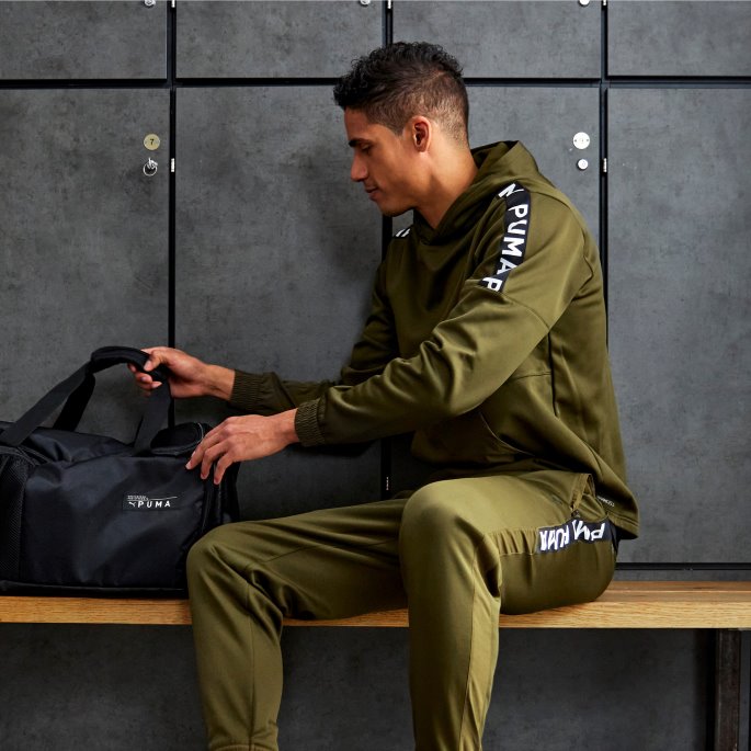 Puma På Tilbud Dyp Oliven Passform Pwrfleece Trening Hettegenser Menn