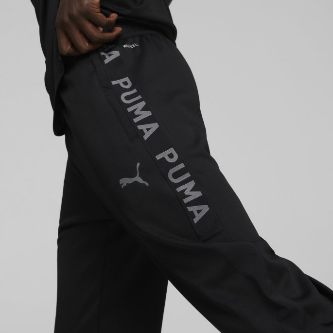 Black Fit Pwrfleece Trening Joggers Menn Puma På Tilbud