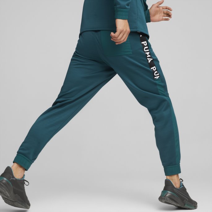 Varsity Green Puma På Tilbud Fit Pwrfleece Trening Joggere Menn