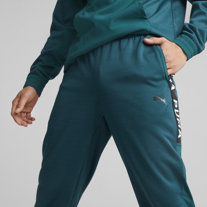 Varsity Green Puma På Tilbud Fit Pwrfleece Trening Joggere Menn