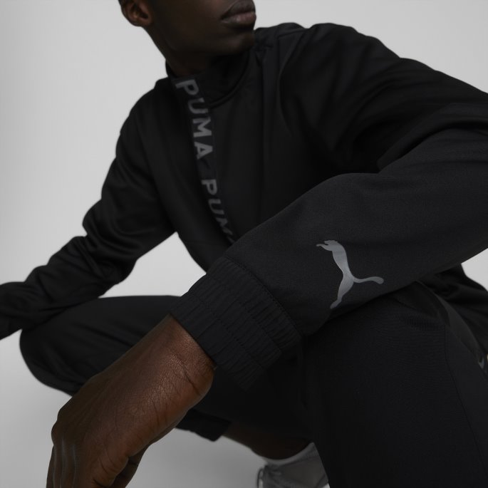 Fit Pwrfleece Midlayer Treningsgenser Herre Svart Puma På Tilbud