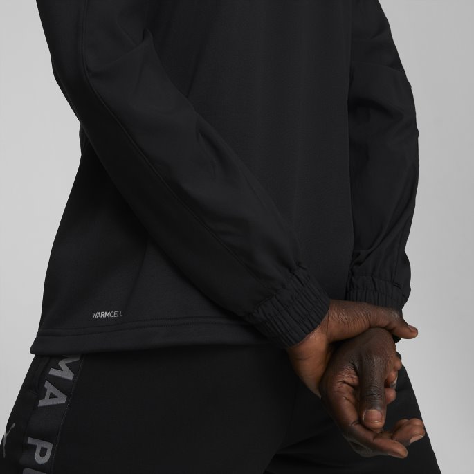 Puma På Tilbud Passform Pwrfleece Treningsjakke Med Full Glidelås Menn Svart