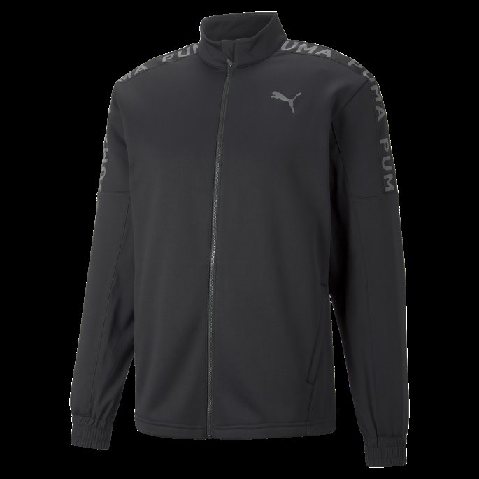 Puma På Tilbud Passform Pwrfleece Treningsjakke Med Full Glidelås Menn Svart