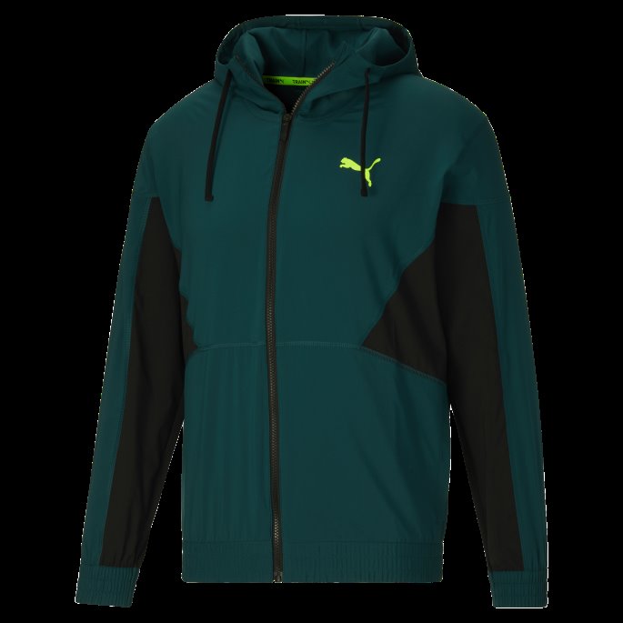 Puma På Tilbud Passform Vevd Treningsjakke For Menn Varsity Green