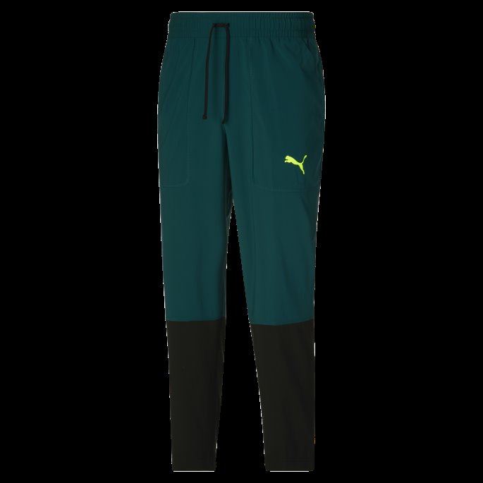 Varsity Green Puma På Tilbud Train Fit Vevde Treningsjoggere For Menn