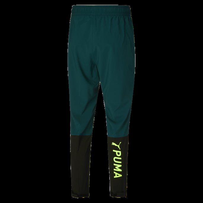 Varsity Green Puma På Tilbud Train Fit Vevde Treningsjoggere For Menn