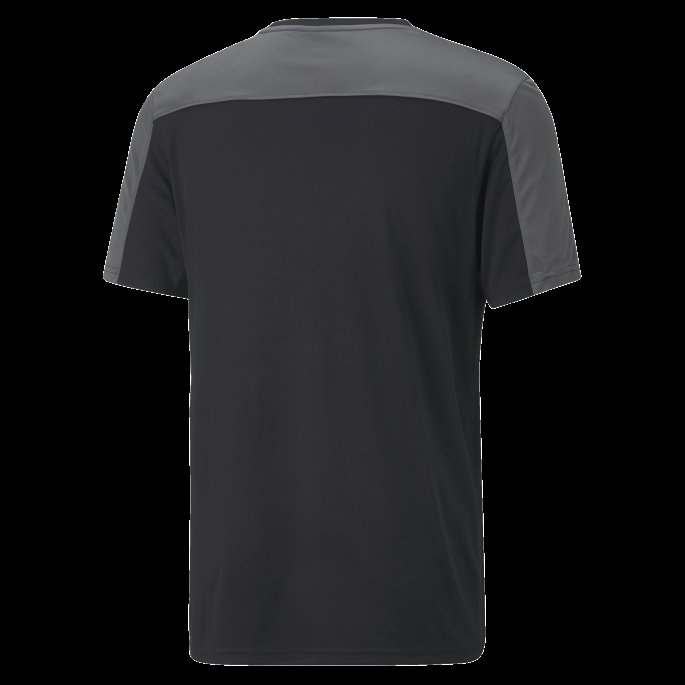 Puma På Salg Svart Passform Kommersiell Logo Trening T-skjorte Menn