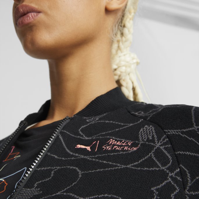 Puma På Tilbud X Maggie Stephenson Strikkejakke For Kvinner Svart