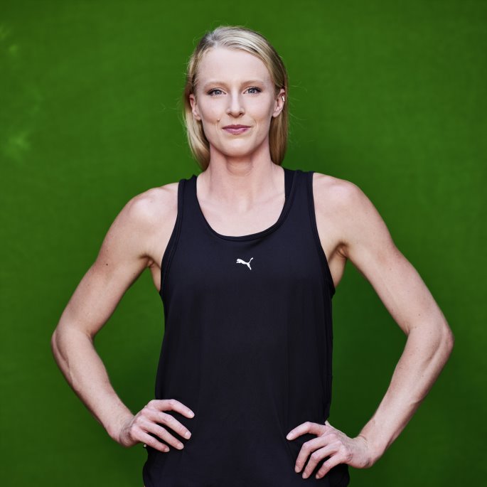 Puma På Tilbud Black Run Skyspunnet Løpende Tank-topp Kvinner