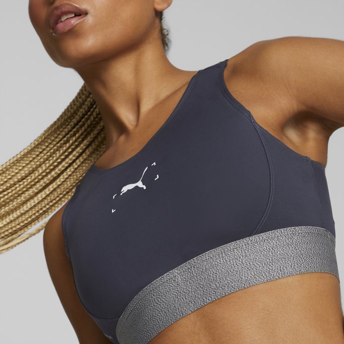 Puma På Tilbud Parisian Night Re:collection Mid Impact Sports-bh Kvinner