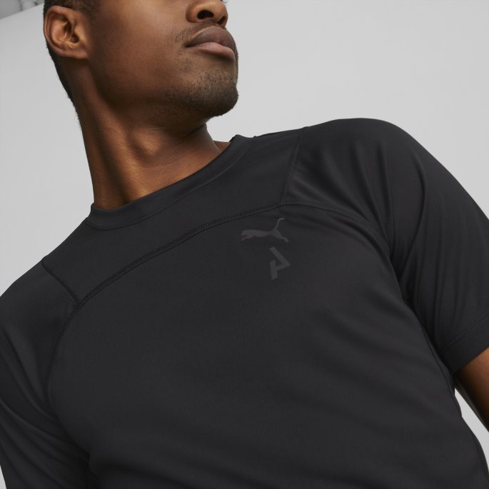 Svart Puma På Salg Sesonger Running Tee Menn