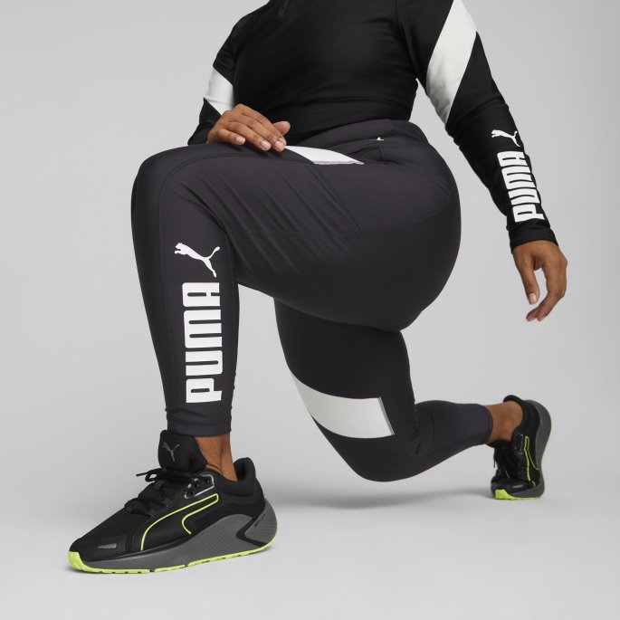 Svart-hvit Puma På Tilbud Passform Eversculpt 7-8 Treningsleggings Kvinner