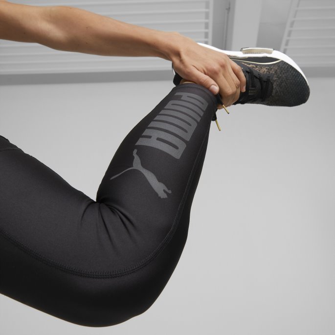 Puma På Tilbud Passer Eversculpt 7-8 Treningsleggings For Kvinner Svart-svart