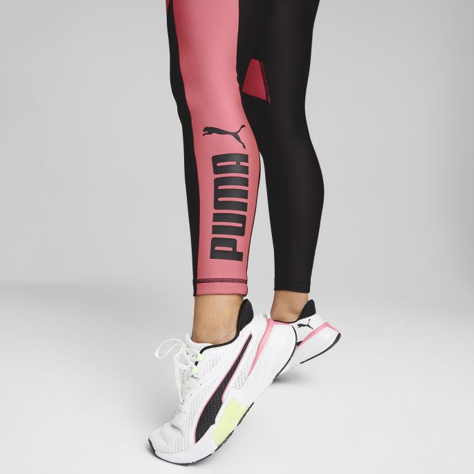 Svart-solnedgang Rosa Puma På Tilbud Passform Eversculpt 7-8 Treningsleggings Kvinner