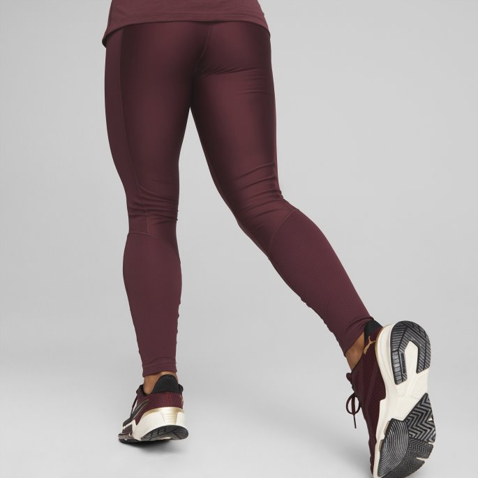 Puma På Tilbud Passform Eversculpt Kvinners Høy Midje Treningstights Aubergine