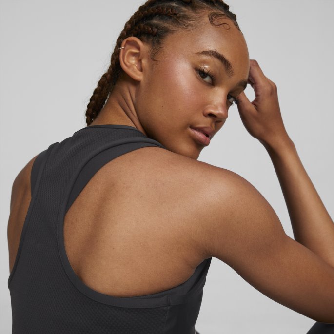 Puma På Tilbud Passer Eversculpt Trenings-topp Dame Svart-metallisk Gull
