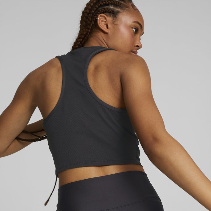 Puma På Tilbud Passer Eversculpt Trenings-topp Dame Svart-metallisk Gull