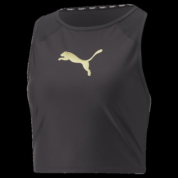 Puma På Tilbud Passer Eversculpt Trenings-topp Dame Svart-metallisk Gull