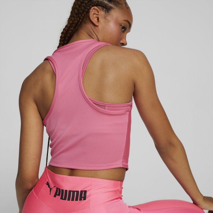 Puma På Tilbud Passer Eversculpt Trenings-topp For Kvinner Solnedgang Rosa
