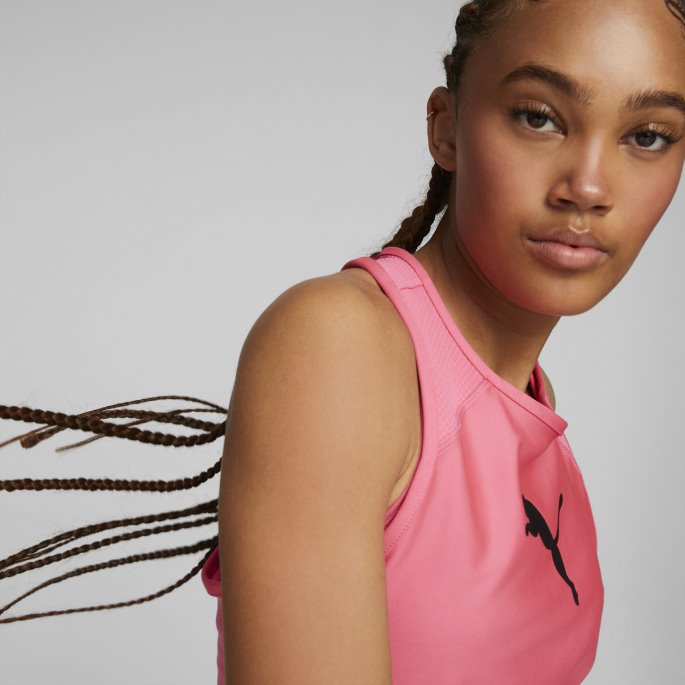 Puma På Tilbud Passer Eversculpt Trenings-topp For Kvinner Solnedgang Rosa
