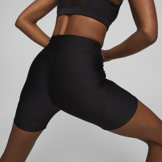 Puma På Tilbud Passform Eversculpt 5" Trange Treningsshorts For Kvinner Svart-team Gull
